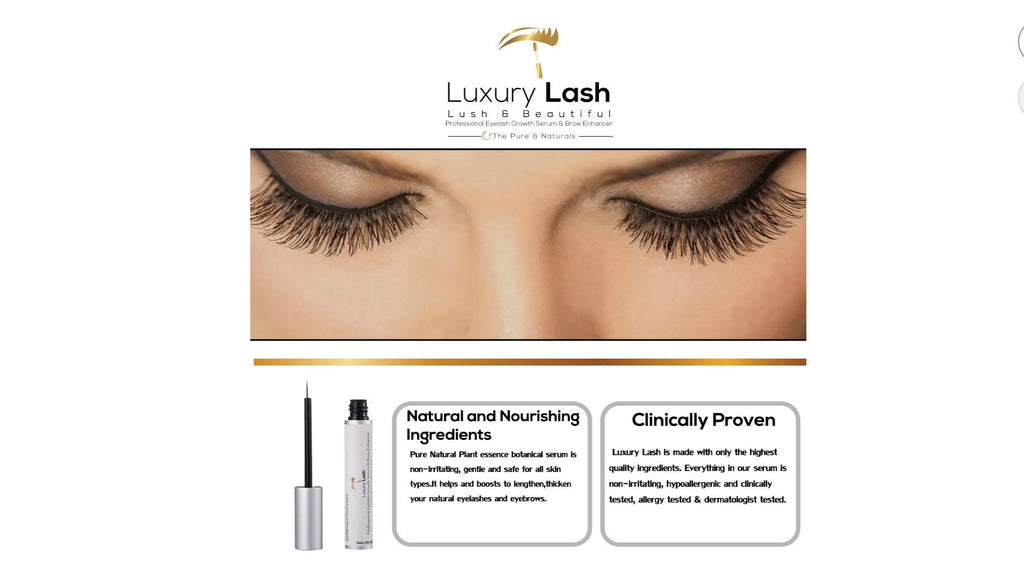 Luxury Lash Eye Lash Serum - An Advanced Eyelash Growth Serum – Longer, Thicker, Fuller Lashes